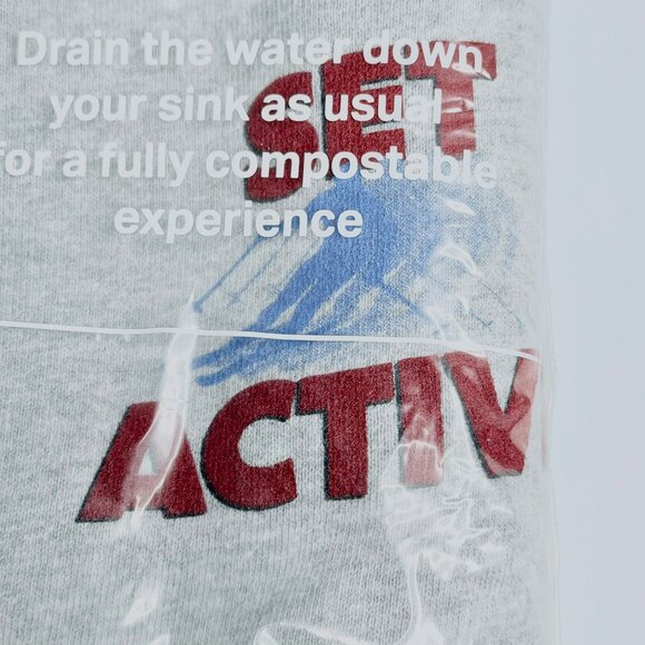 Set Active Staple Quarter Zip Midweight Sweatshirt Mountain Heather Grey NWT New - Picture 6 of 12